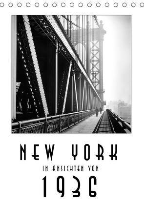 New York in Ansichten von 1936 (Tischkalender 2021 DIN A5 hoch) von Mueringer,  Christian