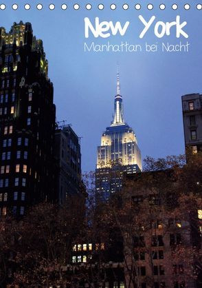 New York – Manhattan bei Nacht (Tischkalender 2019 DIN A5 hoch) von Thiem-Eberitsch,  Jana