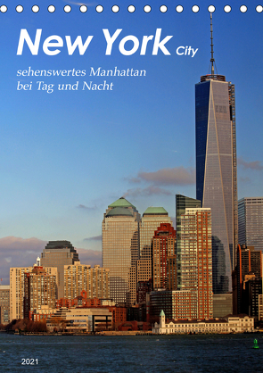 New York – sehenswertes Manhattan bei Tag und Nacht (Tischkalender 2021 DIN A5 hoch) von Thiem-Eberitsch,  Jana