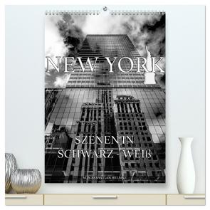 New York – Szenen in Schwarz – Weiß (hochwertiger Premium Wandkalender 2024 DIN A2 hoch), Kunstdruck in Hochglanz von Helmke,  Sebastian