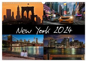 New York (Wandkalender 2024 DIN A3 quer), CALVENDO Monatskalender von Krause,  Kurt