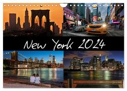 New York (Wandkalender 2024 DIN A4 quer), CALVENDO Monatskalender von Krause,  Kurt