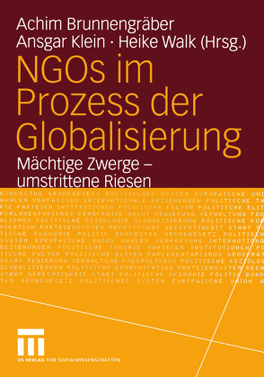 NGOs im Prozess der Globalisierung von Brunnengraeber,  Achim, Klein,  Ansgar, Walk,  Heike