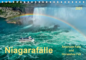 Niagarafälle – American Falls und Horseshoe Fall (Tischkalender 2021 DIN A5 quer) von Roder,  Peter