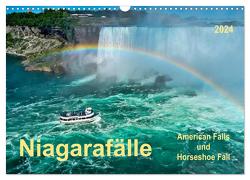 Niagarafälle – American Falls und Horseshoe Fall (Wandkalender 2024 DIN A3 quer), CALVENDO Monatskalender von Roder,  Peter