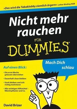 Nicht mehr rauchen für Dummies von Brizer,  David, Weingran,  Katrin