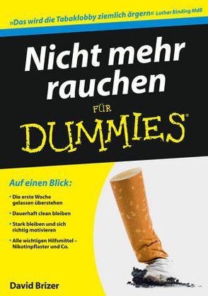 Nicht mehr rauchen für Dummies von Brizer,  David, Weingran,  Katrin