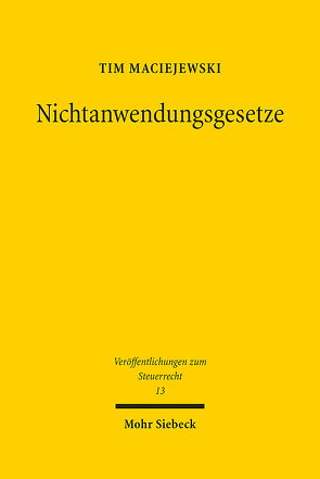 Nichtanwendungsgesetze von Maciejewski,  Tim