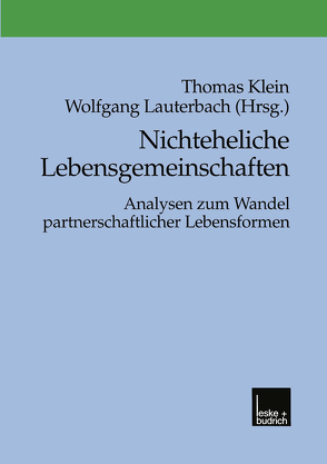 Nichteheliche Lebensgemeinschaften von Klein,  Thomas, Lauterbach,  Wolfgang