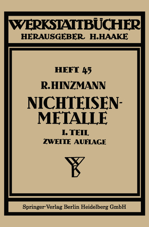 Nichteisenmetalle von Hinzmann,  Reinhold