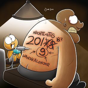 Nichtlustig Wandkalender 2019 von Sauer,  Joscha