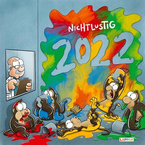 Nichtlustig Wandkalender 2022 von Sauer,  Joscha