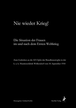 Nie wieder Krieg! von Kofler,  Gerhard