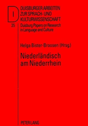 Niederländisch am Niederrhein von Bister-Broosen,  Helga