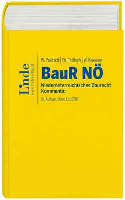 BauR NÖ | Niederösterreichisches Baurecht von Kleewein,  Wolfgang, Pallitsch,  Philipp, Pallitsch,  Wolfgang