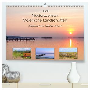 Niedersachsen – Malerische Landschaften (hochwertiger Premium Wandkalender 2024 DIN A2 quer), Kunstdruck in Hochglanz von Bienert,  Christine