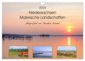 Niedersachsen – Malerische Landschaften (Wandkalender 2024 DIN A4 quer), CALVENDO Monatskalender von Bienert,  Christine