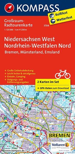 Niedersachsen West, Nordrhein-Westfalen Nord von KOMPASS-Karten GmbH