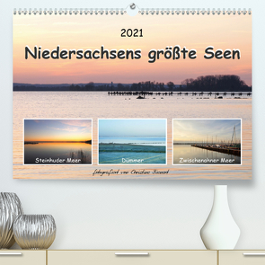 Niedersachsens größte Seen (Premium, hochwertiger DIN A2 Wandkalender 2021, Kunstdruck in Hochglanz) von Bienert,  Christine