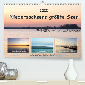 Niedersachsens größte Seen (Premium, hochwertiger DIN A2 Wandkalender 2022, Kunstdruck in Hochglanz) von Bienert,  Christine