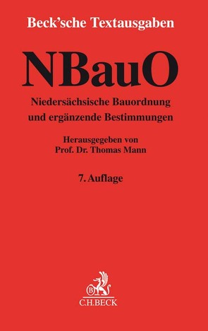 Niedersächsische Bauordnung von Große-Suchsdorf,  Ulrich, Mann,  Thomas