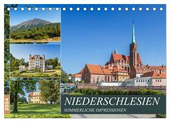 NIEDERSCHLESIEN Sommerliche Impressionen (Tischkalender 2024 DIN A5 quer), CALVENDO Monatskalender von Viola,  Melanie