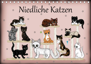 Niedliche Katzen (Tischkalender 2021 DIN A5 quer) von Creation / Petra Haberhauer,  Pezi