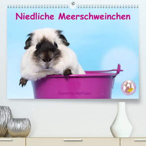 Niedliche Meerschweinchen (Premium, hochwertiger DIN A2 Wandkalender 2023, Kunstdruck in Hochglanz) von Hutfluss,  Jeanette