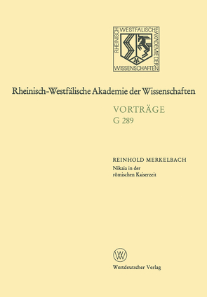 Nikaia in der römischen Kaiserzeit von Merkelbach,  Reinhold