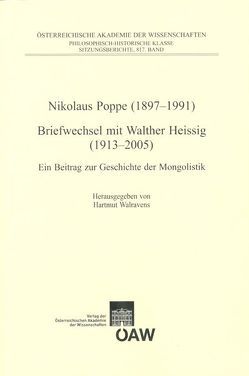 Nikolaus Poppe (1897-1991) Briefwechsel mit Walther Heissig (1913-2005) von Walravens,  Hartmut