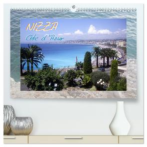 Nizza, Côte d’Azur (hochwertiger Premium Wandkalender 2024 DIN A2 quer), Kunstdruck in Hochglanz von Lavende,  Elinor