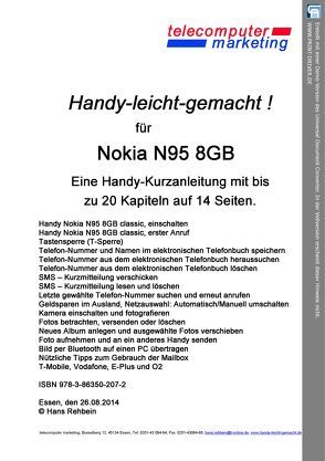 Nokia N95 8GB-leicht-gemacht von Rehbein,  Hans