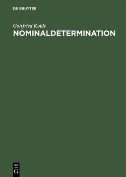 Nominaldetermination von Kolde,  Gottfried