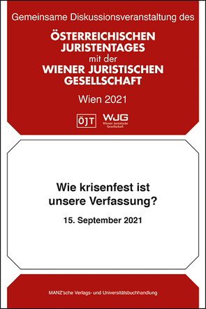 Nomos eLibrary / Wie krisenfest ist unsere Verfassung? Diskussionsveranstaltung vom 15. September 2021