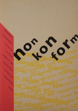 non kon form von Böhtig,  Peter, Damsch-Wiehager,  Renate, Günther,  Thomas, Jahn,  Sabine, Mäser,  Jürgen, Nievers,  Knut, Sauer,  Helgard, Wiemer,  Manfred