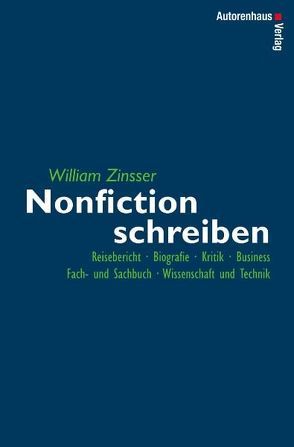 Nonfiction schreiben von Zinsser,  William