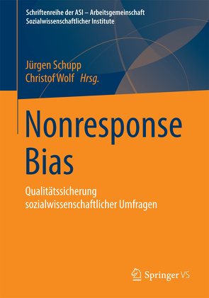 Nonresponse Bias von Schupp,  Jürgen, Wolf,  Christof