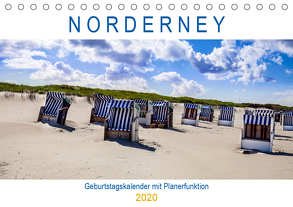 NORDERNEY Geburtstagskalender mit Planerfunktion (Tischkalender 2020 DIN A5 quer) von Dreegmeyer,  Andrea