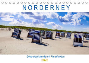 NORDERNEY Geburtstagskalender mit Planerfunktion (Tischkalender 2022 DIN A5 quer) von Dreegmeyer,  Andrea