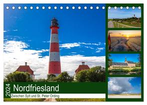 Nordfriesland, Zwischen Sylt und St. Peter Ording (Tischkalender 2024 DIN A5 quer), CALVENDO Monatskalender von Wolff,  Alexander