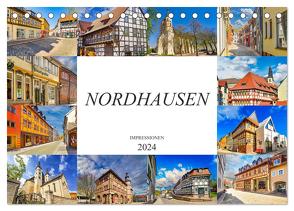 Nordhausen Impressionen (Tischkalender 2024 DIN A5 quer), CALVENDO Monatskalender von Meutzner,  Dirk