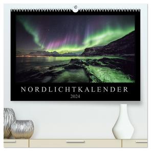 Nordlichtkalender (hochwertiger Premium Wandkalender 2024 DIN A2 quer), Kunstdruck in Hochglanz von Worm,  Sebastian