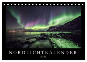 Nordlichtkalender (Tischkalender 2024 DIN A5 quer), CALVENDO Monatskalender von Worm,  Sebastian