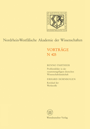 Nordrhein-Westfälische Akademie der Wissenschaften von Parthier,  Benno