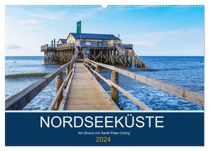 Nordseeküste Am Strand von Sankt Peter-Ording (Wandkalender 2024 DIN A2 quer), CALVENDO Monatskalender von Falke,  Manuela