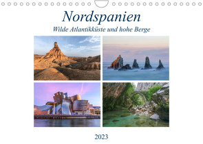 Nordspanien, wilde Atlantikküste und hohe Berge (Wandkalender 2023 DIN A4 quer) von Kruse,  Joana