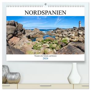 Nordspanien – Wundervolle Strände und Küsten (hochwertiger Premium Wandkalender 2024 DIN A2 quer), Kunstdruck in Hochglanz von pixs:sell,  pixs:sell