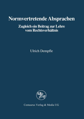 Normvertretende Absprachen von Dempfle,  Ulrich