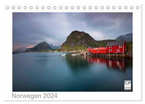 Norwegen 2024 – Land im Norden (Tischkalender 2024 DIN A5 quer), CALVENDO Monatskalender von Kalender365.com,  Kalender365.com