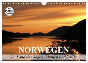 Norwegen. Im Land der Sagen, Mythen und Trolle (Wandkalender 2024 DIN A4 quer), CALVENDO Monatskalender von Stanzer,  Elisabeth